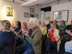 audience at Art & Talking audience at Art & Talking