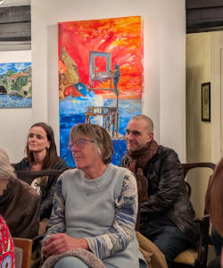 audience at Art & Talking audience at Art & Talking